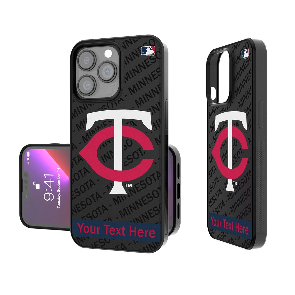 Minnesota Twins Tilt Design Personalized iPhone Bump Case