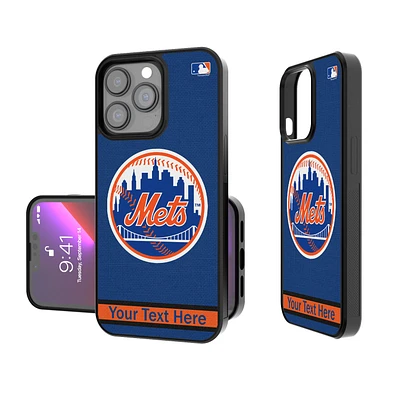 New York Mets Stripe Design Personalized iPhone Bump Case