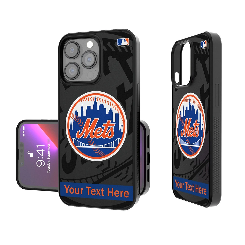New York Mets Tilt Design Personalized iPhone Bump Case