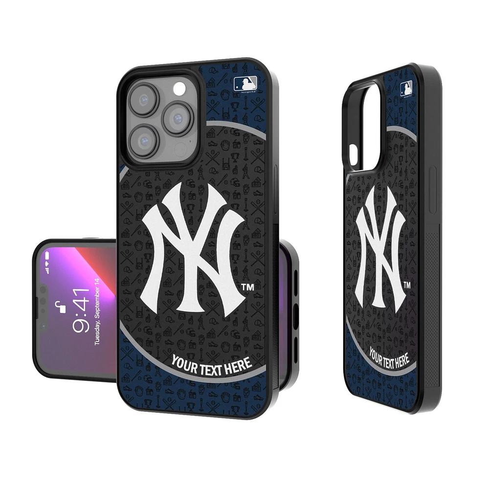 New York Yankees Circle Design Personalized iPhone Bump Case