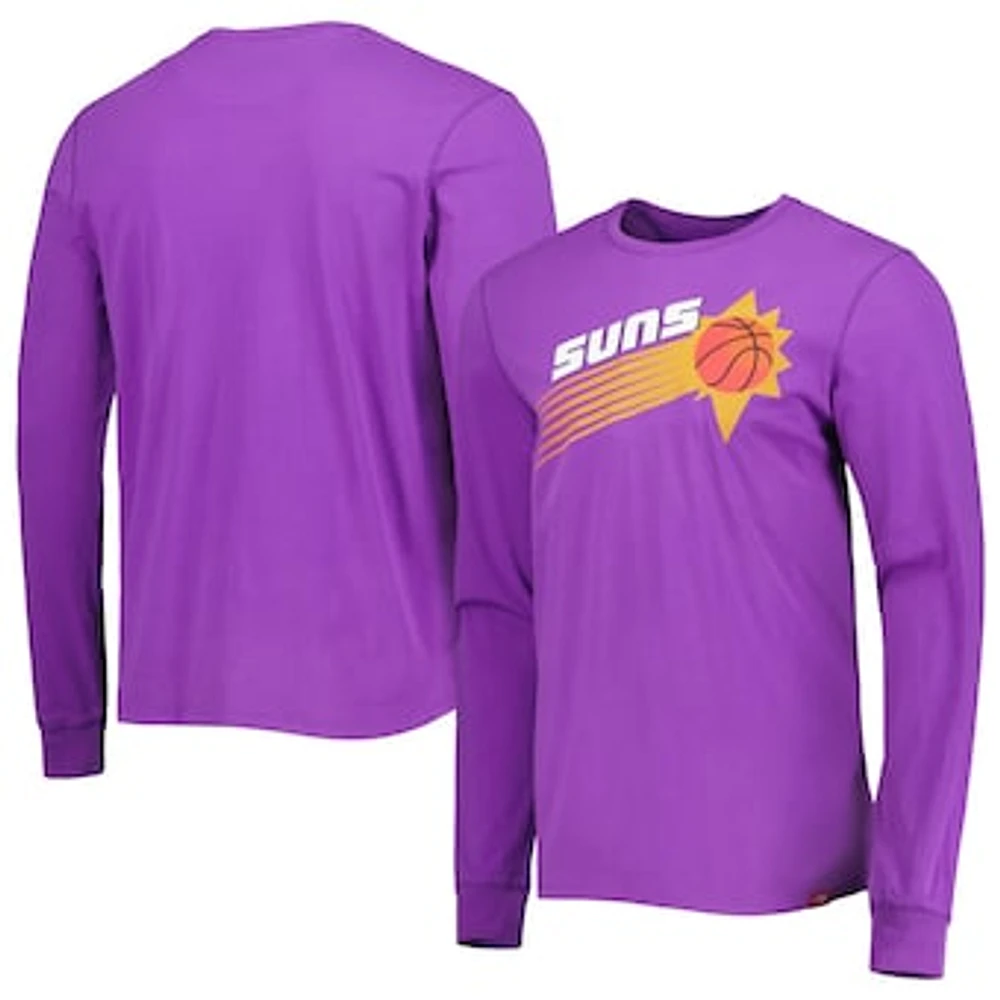 Men's Sportiqe Purple Phoenix Suns Hardwood Classics Mohave Elevated Long Sleeve T-Shirt