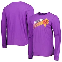 Men's Sportiqe Purple Phoenix Suns Hardwood Classics Mohave Elevated Long Sleeve T-Shirt