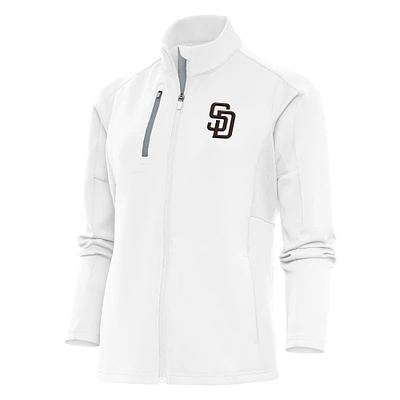 Women's Antigua San Diego Padres Logo Generation Full-Zip Jacket