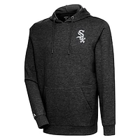 Men's Antigua Heather Chicago White Sox Action Pullover Hoodie