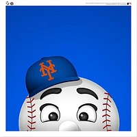 Mr. Met New York Mets 12'' x 12'' Minimalist Mascot Poster Print