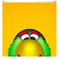 Pirate Parrot Pittsburgh Pirates 12'' x 12'' Minimalist Mascot Poster Print