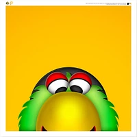 Pirate Parrot Pittsburgh Pirates 12'' x 12'' Minimalist Mascot Poster Print