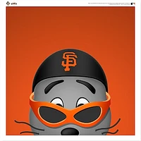 Lou Seal San Francisco Giants 12'' x 12'' Minimalist Mascot Poster Print