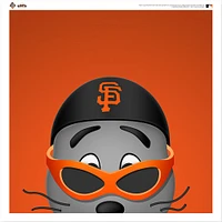 Lou Seal San Francisco Giants 12'' x 12'' Minimalist Mascot Poster Print