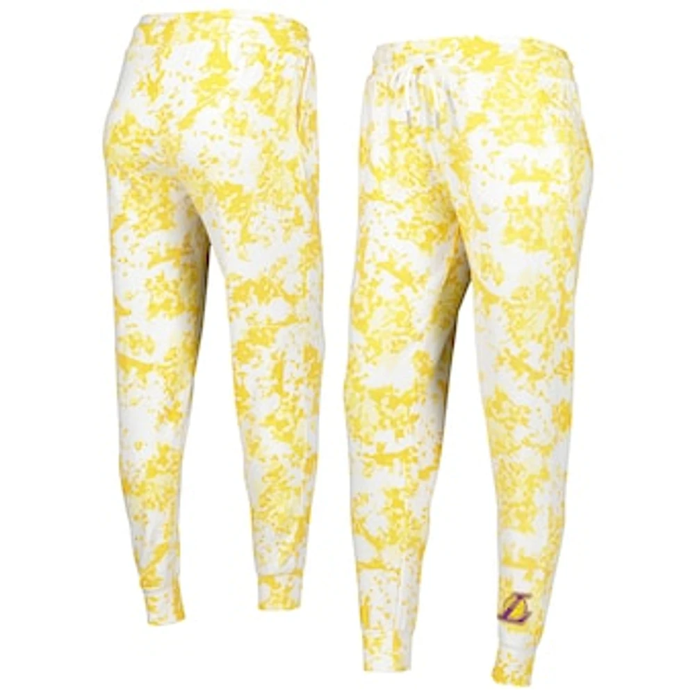 Women's Lusso Gold Los Angeles Lakers Melissa Tri-Blend Jogger Pants