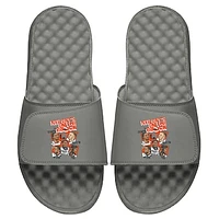 Men's ISlide x BreakingT Gray NFLPA New Cats Slide Sandals
