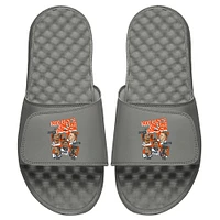 Men's ISlide x BreakingT Gray NFLPA New Cats Slide Sandals