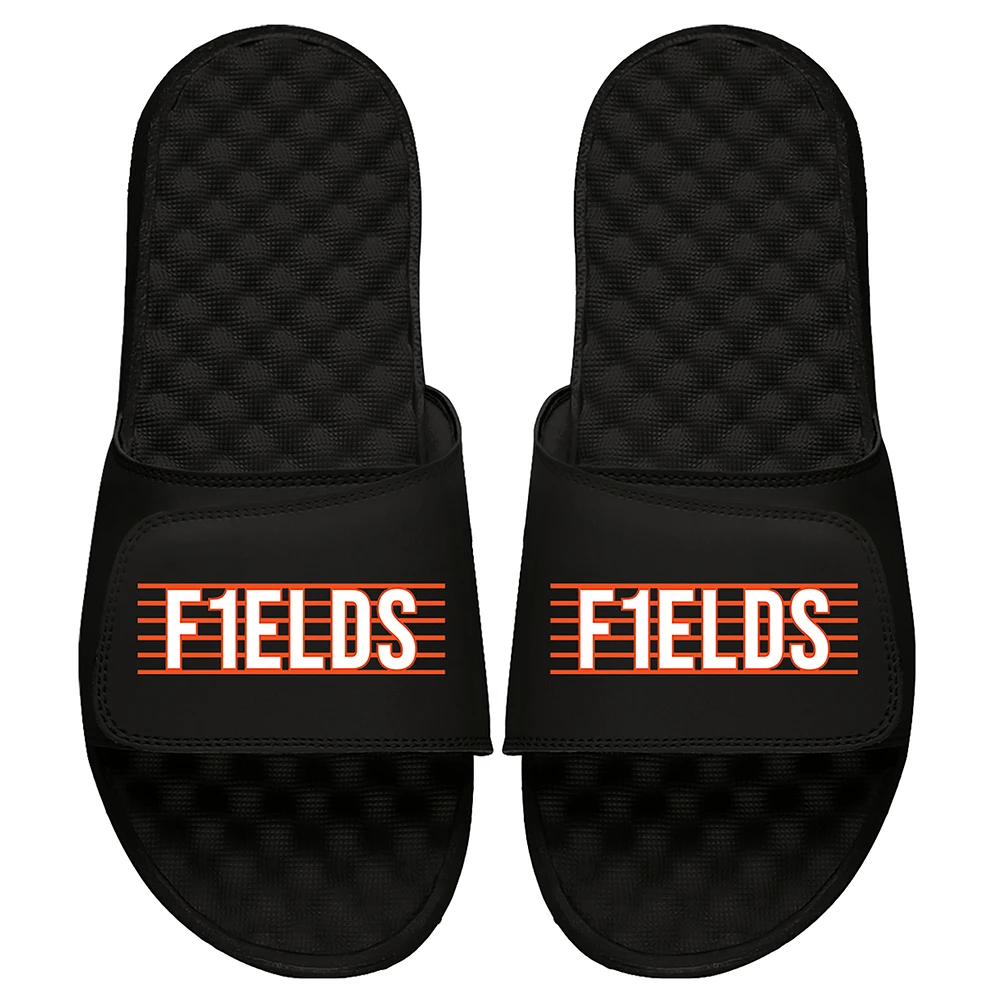 Men's ISlide x BreakingT Justin Fields Black NFLPA F1ELDS Slide Sandals