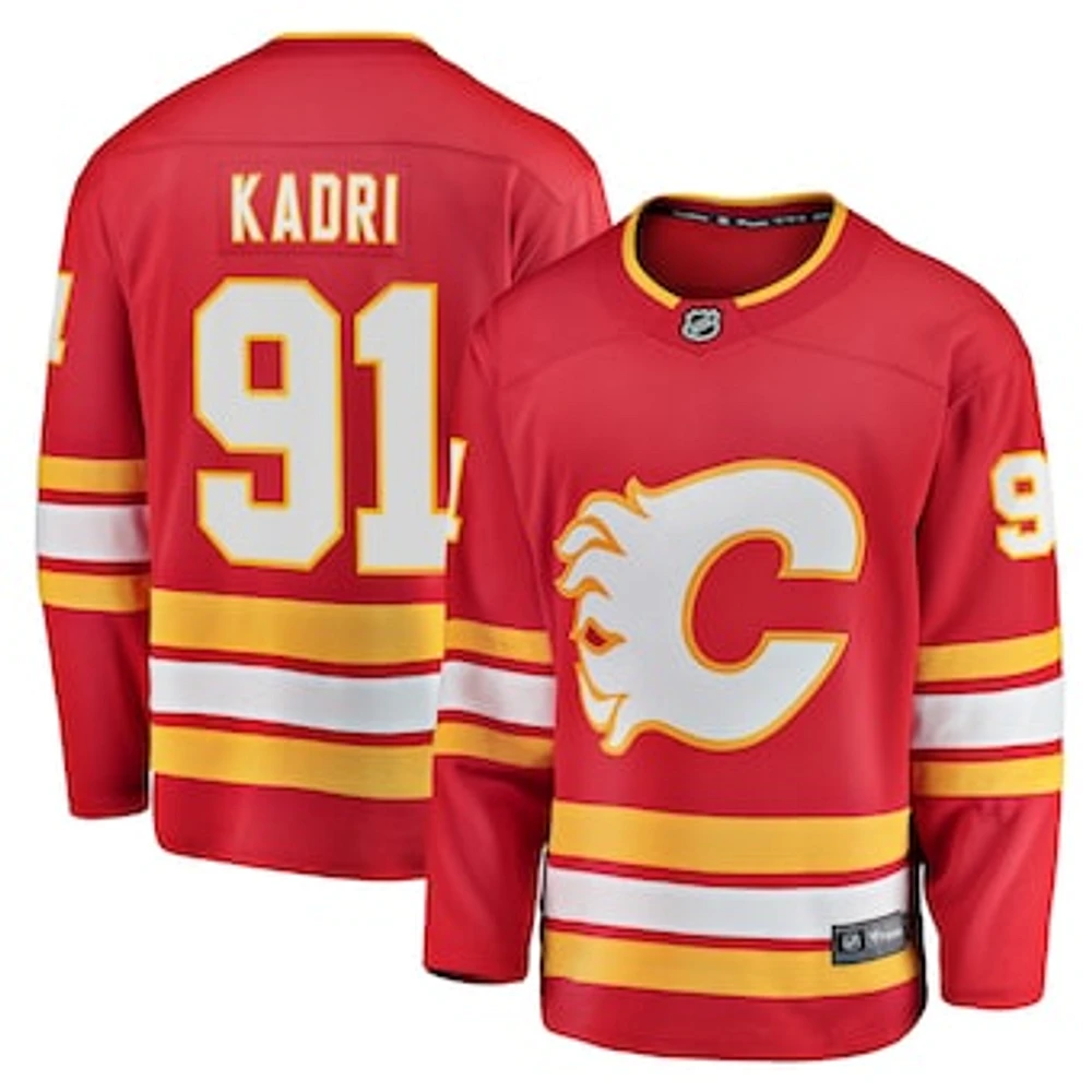 Men's Fanatics Nazem Kadri Red Calgary Flames Home Breakaway Player Jersey