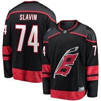 Men's Fanatics Jaccob Slavin Black Carolina Hurricanes Home Breakaway Player Jersey