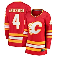 Women's Fanatics Rasmus Andersson Red Calgary Flames Home Team Breakaway Player Jersey