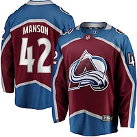 Men's Fanatics Josh Manson Burgundy Colorado Avalanche Home Breakaway Player Jersey