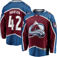 Men's Fanatics Josh Manson Burgundy Colorado Avalanche Home Breakaway Player Jersey