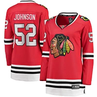 Women's Fanatics Reese Johnson Red Chicago Blackhawks Home Breakaway Player Jersey