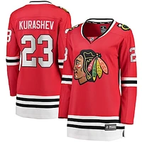 Women's Fanatics Philipp Kurashev Red Chicago Blackhawks Home Breakaway Player Jersey