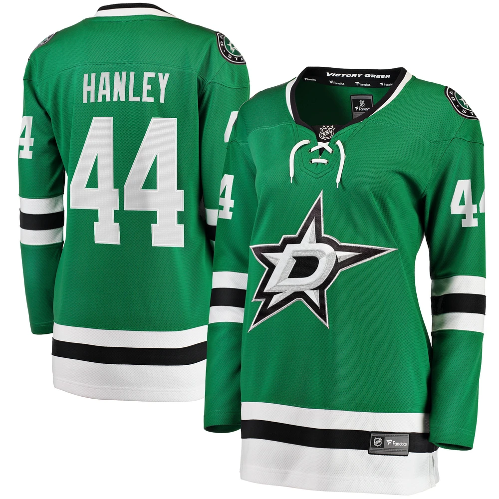 Women's Fanatics Joel Hanley Kelly Green Dallas Stars Home Breakaway Player Jersey