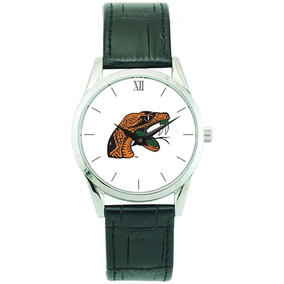 Unisex Silver Florida A&M Rattlers Stainless Steel Wristwatch