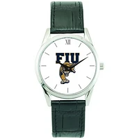 Unisex Silver FIU Panthers Stainless Steel Wristwatch