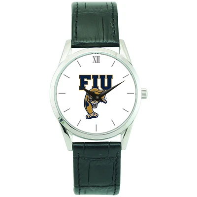 Unisex Silver FIU Panthers Stainless Steel Wristwatch