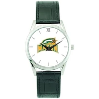 Unisex Silver George Mason Patriots Stainless Steel Wristwatch