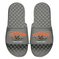 Youth BreakingT x ISlide Justin Fields Gray NFLPA Victory Slide Sandals