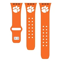 Orange Clemson Tigers Logo Silicone Apple Watch Band