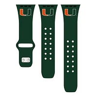 Miami Hurricanes Logo Silicone Apple Watch Band