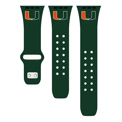 Miami Hurricanes Logo Silicone Apple Watch Band