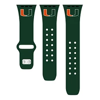 Miami Hurricanes Logo Silicone Apple Watch Band