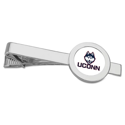 Silver UConn Huskies Team Logo Tie Bar