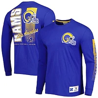 Men's Mitchell & Ness Royal Los Angeles Rams Fashion Long Sleeve T-Shirt