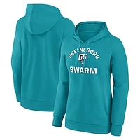 Women's Teal Greensboro Swarm Overtime Pullover Hoodie