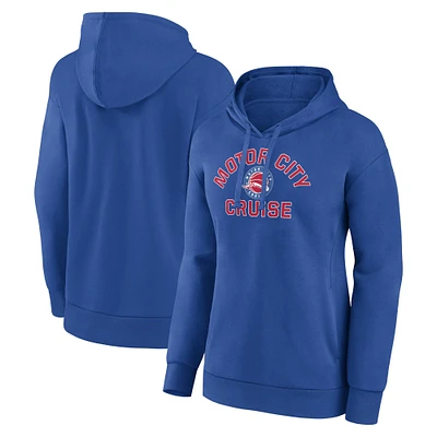 Women's Blue Motor City Cruise Team Overtime Pullover Hoodie
