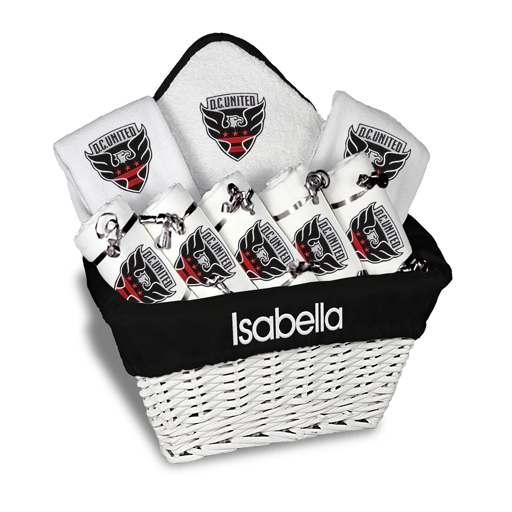 Infant White D.C. United Personalized Gift Basket