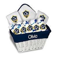 Infant White LA Galaxy Personalized Gift Basket