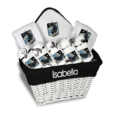 Infant White Minnesota United FC Personalized Gift Basket