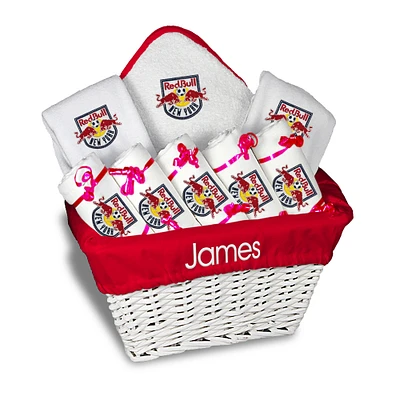 Infant White New York Red Bulls Personalized Gift Basket