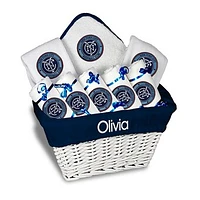 Infant White New York City FC Personalized Gift Basket