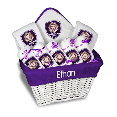 Infant White Orlando City SC Personalized Gift Basket