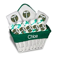 Infant White Portland Timbers Personalized Gift Basket