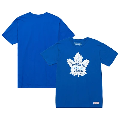 Men's Mitchell & Ness Blue Toronto Maple Leafs Vintage Logo - T-Shirt