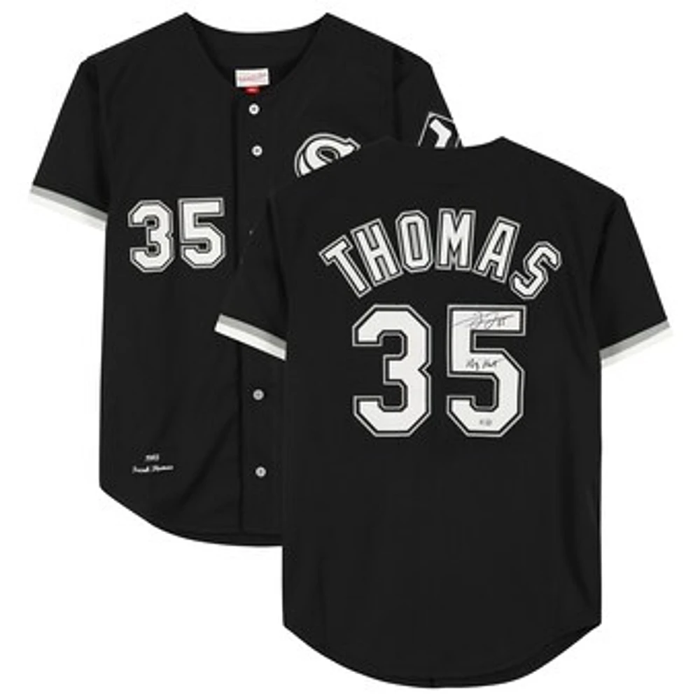 Frank Thomas Black Chicago White Sox Autographed Mitchell & Ness Authentic Jersey with "Big Hurt" Inscription