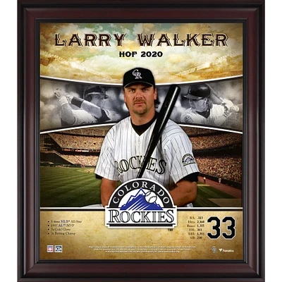 Larry Walker Colorado Rockies Framed 15" x 17" Hall of Fame Career Profile