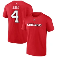 Men's Fanatics Seth Jones Red Chicago Blackhawks Special Edition 2.0 Name & Number T-Shirt