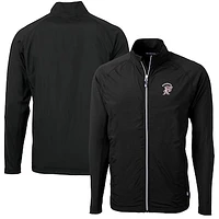 Men's Cutter & Buck Mississippi State Bulldogs Adapt Eco Knit Hybrid Recycled Big Tall Full-Zip Jacket